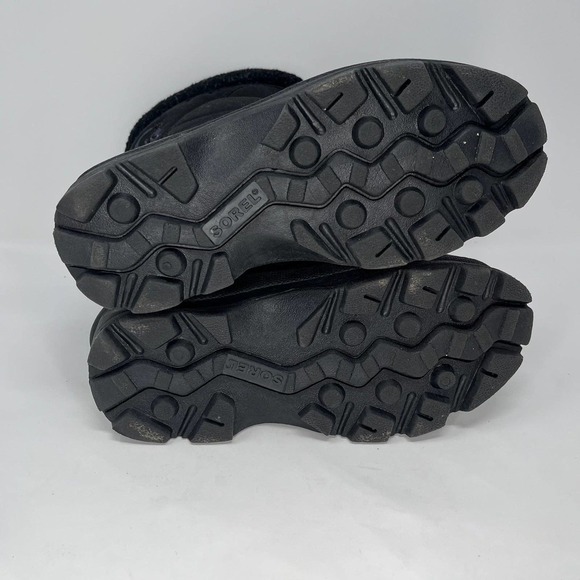 Sorel Black Winter Snow Boots Womens Size 8 - Picture 7 of 7